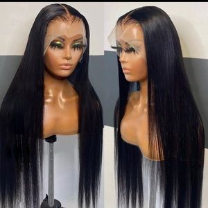 HD lace frontal wigs human hair 250% density  transparent 13x4  lace frontal 28”